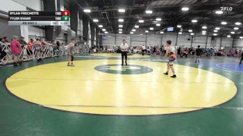 112 lbs Rr Rnd 2 - Dylan Frechette, TDWC Maniacs Grey - MS vs Tyler Evans, TNWC Rideout - MS