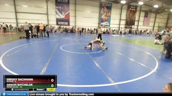 76 lbs Rd# 8- 12:30pm Saturday Final Pool - Greggy Bachmann, PA Blue vs Gideon Batchelor, Minion Black