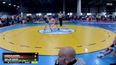 80 lbs Round 1 (6 Team) - Declan Solito, GREAT NECK WRESTLING CLUB - GREEN vs Addison Rankin, RICHMOND WRESTLING CLUB