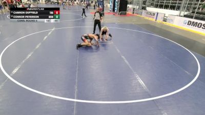 Junior Boys - 138 lbs Cons. Round 6 - Camron Duffield, Thoroughbred Wrestling Academy vs Connor Peterson, Minnesota
