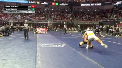 1A-175 lbs 3rd Place Match - Dane Ballou, Midland vs Lane Mitchell, Lawton-Bronson