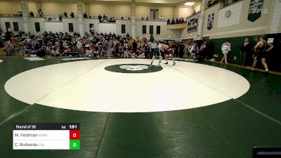 144 lbs Round Of 32 - Matthew Feldman, Sharon vs Cooper Richards, Cohasset