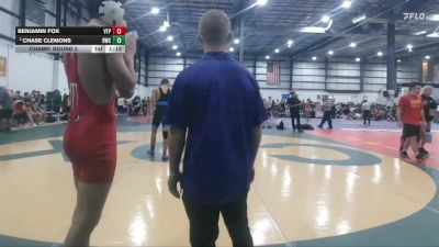144 lbs Champ. Round 2 - Chase Clemons, Richmond Wrestling Club vs Benjamin Fox, VA Team Predator
