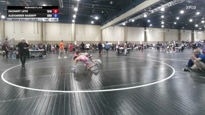 120 lbs Round Of 16 - Zachary Leto, Tampa Bay Tigers Wrestling vs Alexander Nassiff, Charlotte Hammerheads