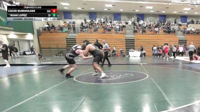 285 lbs Champ. Round 1 - Cache Burkholder, Carlsbad vs Noah Lopez, South Hills
