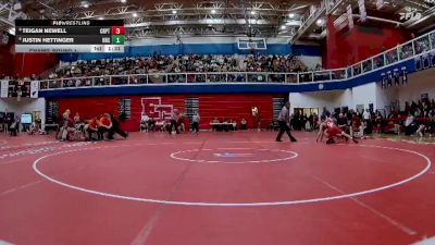 150 lbs Champ. Round 1 - Justin Hettinger, Lafayette Harrison vs Teigan Newell, Crown Point