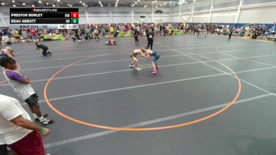 105 lbs Quarterfinal - Preston Burley, Unattached vs Beau Abbott, Roundtree Wrestling