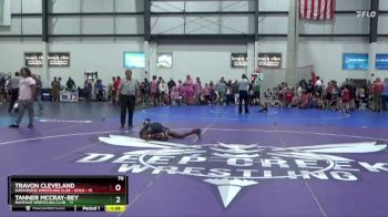70 lbs Semis (4 Team) - Travon Cleveland, DARKHORSE WRESTLING CLUB - GOLD vs Tanner McCray-Bey, RAMPAGE WRESTLING CLUB