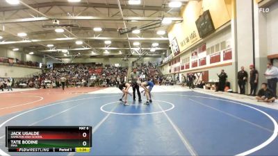 106 lbs Champ. Round 3 - Jack Ugalde, Hamilton High School vs Tate Bodine, Pima