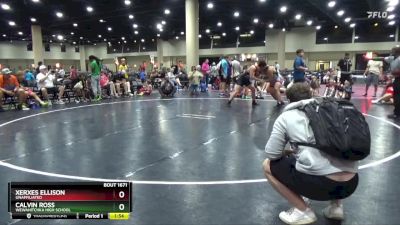 215 lbs Semifinal - Calvin Ross, Wewahitchka High School vs Xerxes Ellison, Unaffiliated