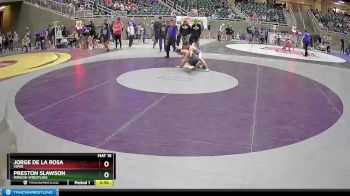 113 lbs Cons. Semi - Jorge De La Rosa, Viper vs Preston Slawson, Irrigon Wrestling