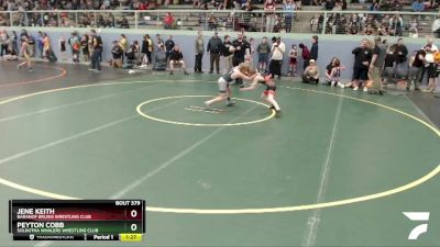 78 lbs X Bracket - Jene Keith, Baranof Bruins Wrestling Club vs Peyton Cobb, Soldotna Whalers Wrestling Club