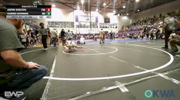 55 lbs Quarterfinal - Aspen Shelton, Team Tulsa Wrestling Club vs Kamrei Downing, Berryhill Wrestling Club