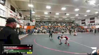 49 lbs Cons. Round 4 - Bryar Rothbart, Buffalo Outlaws Wrestling vs Trinity Link, Greybull Basin Athletic Club