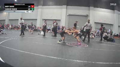 67 lbs Round 5 (8 Team) - Carson Vance, Arrhichions Will Elite vs Andy Davis, LaFayette Wrestling