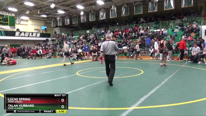 132 lbs Champ. Round 2 - Talan Hubbard, Spire Academy vs Lucas Spring ...