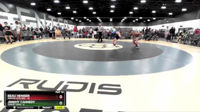 119 lbs Placement Matches (8 Team) - Beau Heniser, Indiana Outlaws vs Jeremy Cannedy, Junior Terps