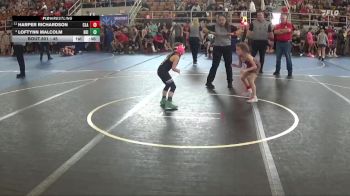 45 lbs Cons. Semi - Loftynn Malcolm, Neighborhood vs Harper Richardson, Claymont