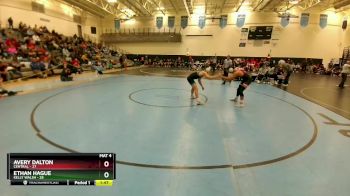 157 lbs Round 1 (4 Team) - Ethan Hague, Kelly Walsh vs Avery Dalton, Central