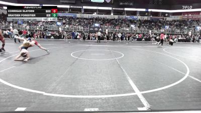 108 lbs Round Of 16 - Corrigan Slayden, Marksmen vs Brayden Forestier, Rebel Wrestling Club