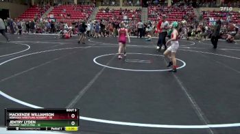 65 lbs Round 1 (6 Team) - Mackenzie Williamson, Nebraska Wrestling Academy vs Jentry Lyden, Midwest Misfitz Pink