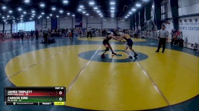 92 lbs Rd# 9- 2:15pm Saturday Final Pool - James Triplett, Maryland GOLD vs Carson Kirk, PA Silver