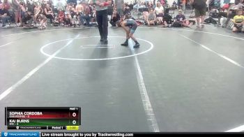 48 lbs Quarterfinal - Kai Burns, MTC vs Sophia Cordoba, EagleEmpire