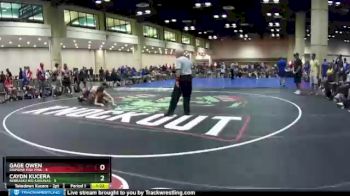 132 lbs Round 2 (8 Team) - Gage Owen, Diamond Fish Pink vs Caydn Kucera, Nebraska Big Kahunas