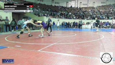 110 lbs Consi Of 16 #2 - Brody Buttery, Vian vs Kye Schultz, Plainview JH