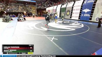 135 Class 2 lbs 5th Place Match - Ashlan Thompson, Willard vs Bailey Bridges, Francis Howell