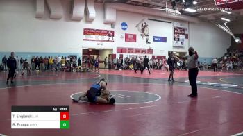 133 lbs Round Of 16 - Tj England, Clarion - Unatt vs Ryan Franco, Army Prep