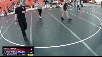 113 lbs Cons. Round 3 - Khy`ree Thomas-Calloway, MWC Wrestling Academy vs Wyatt Forney, Nebraska Wrestling Academy