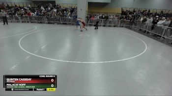 138 lbs Cons. Round 6 - Malachi Hoff, Hudson High School Wrestling vs Quinten Cassiday, Michigan