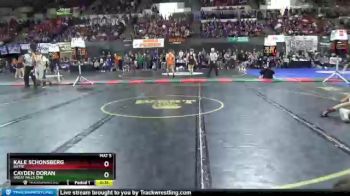 Cons. Round 1 - Cayden Doran, Great Falls Cmr vs Kale Schonsberg, Butte