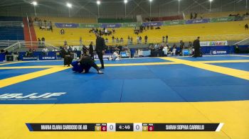 Sarah Sophia Carrillo vs MARIA CLARA CARDOSO DE AB 2026 Brasileiro Jiu-Jitsu IBJJF