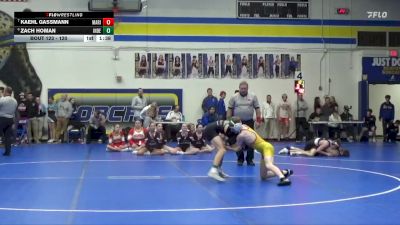 120 lbs Cons. Round 3 - Kaehl Gassmann, Marion vs Zach Homan, Independence