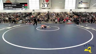 70 lbs Cons. Round 2 - Luke Weiss, Long Beach Gladiators Wrestling vs Matthew Jacobs, Geneva Wrestling Club