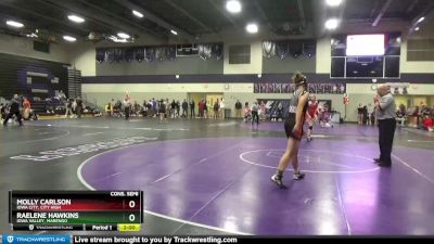 155 lbs Cons. Semi - Raelene Hawkins, Iowa Valley, Marengo vs Molly Carlson, Iowa City, City High
