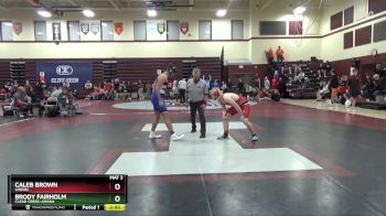 190 lbs Cons. Round 1 - Brody Fairholm, Clear Creek-Amana vs Caleb Brown, Lisbon