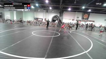 123 lbs Semifinal - Amelia Rule, NM Wolf Pack vs Madisen Mora, Ganado WC