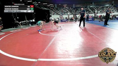 98 lbs Consi Of 16 #2 - Hunter Johnson, Blaine County Grapplers vs Marcus Guzman, El Reno Wrestling Club