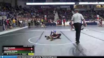 73 lbs Champ. Round 1 - Cole Flower, Plainville vs Jackson Dugan, Kansas Young Guns