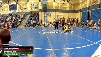 84 lbs Cross Bracket (8 Team) - Carter Marsh, Delta Wrestling Club Inc. vs Riley Richardson, Leo Wrestling Club