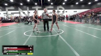 132 lbs Semifinal - Cole Winemiller, GRLO vs Griffin Shadeed, BWHS