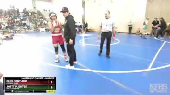 140 Boys Cons. Round 2 - Eliel Santiago, Mission Hills vs Jhett Puentes, Valley Center