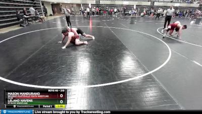 215 lbs Semifinal - Leland Havens, RT Elite Wrestling vs Mason Mandurano, Belmont-Platteville Youth Wrestling Club