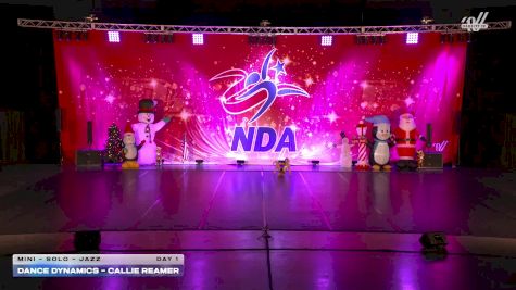Dance Dynamics - Callie Reamer [2025 Mini - Solo - Jazz Day 1] 2025 NDA Houston Regional