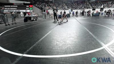 80 lbs Consi Of 8 #1 - Davion Jackson, Bristow Elementary Wrestling Club vs Nolan Hendrix, Husky WC
