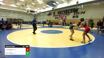 123 lbs Quarterfinal - Deven Casey, Aurora Christian (IL) vs Nikade Zinkin, Clovis