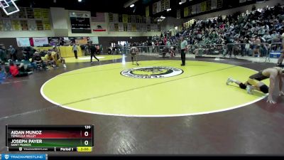 120 lbs Champ. Round 3 - Joseph Payer, Saint Francis vs Aidan Munoz, Temecula Valley